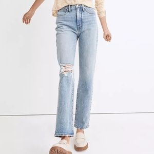 Madewell Perfect Vintage Straight Jeans in Kingsbury Wash